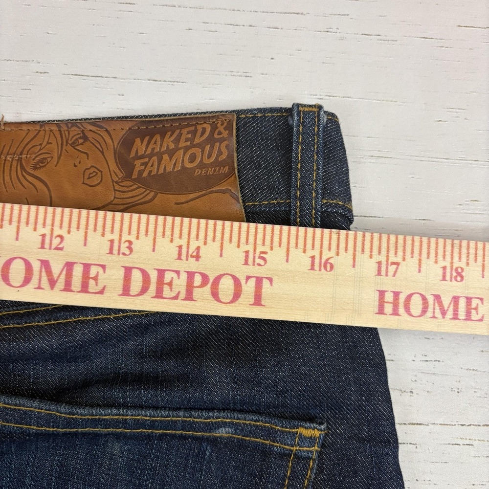 NakedFamous Jeans Skinny Guy Selvedge Mens 31x34 Left Hand Twill - Picture 14 of 16